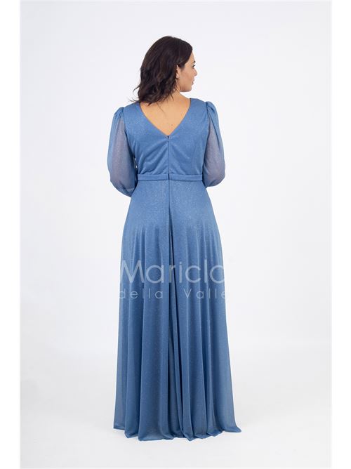 abito manica lunga glitter MARICLA ELEGANCE | FI7219INDACO